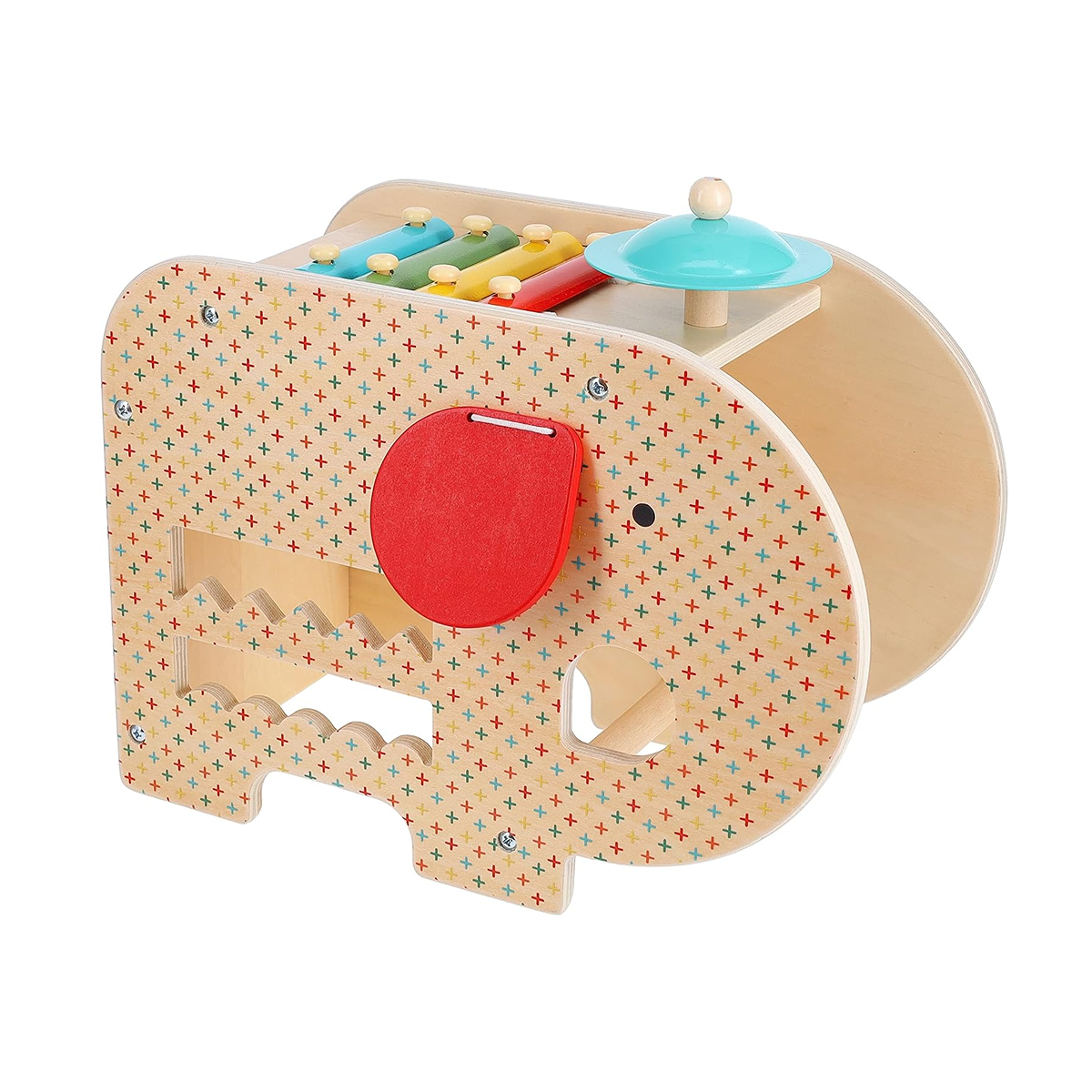 Centru cu activitati muzicale, 5 in 1 - Elefant - Petit Collage