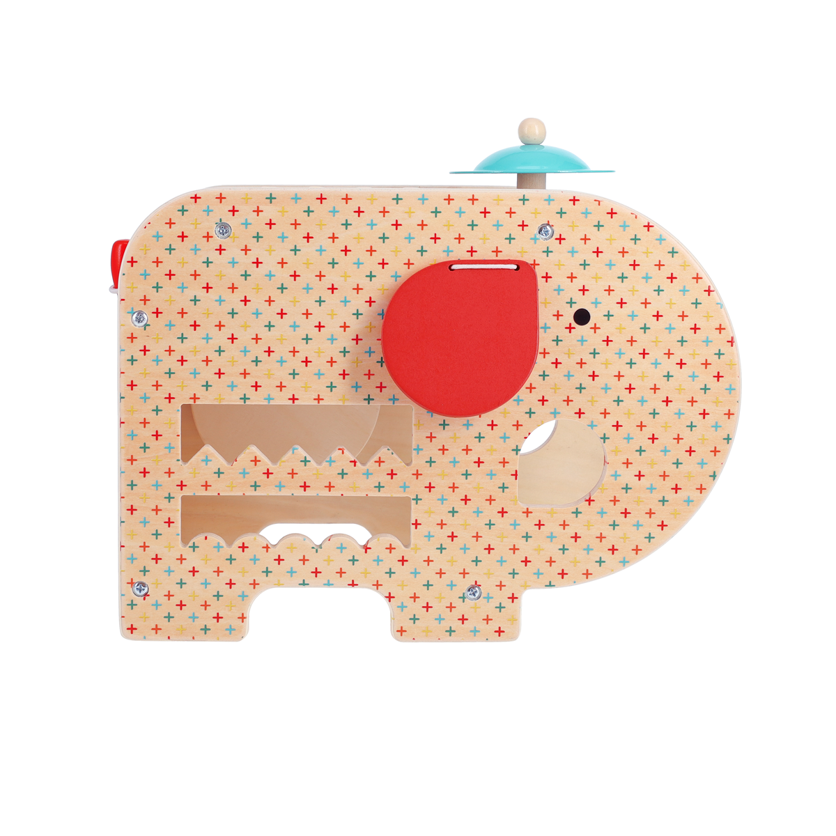 Centru cu activitati muzicale, 5 in 1 - Elefant - Petit Collage