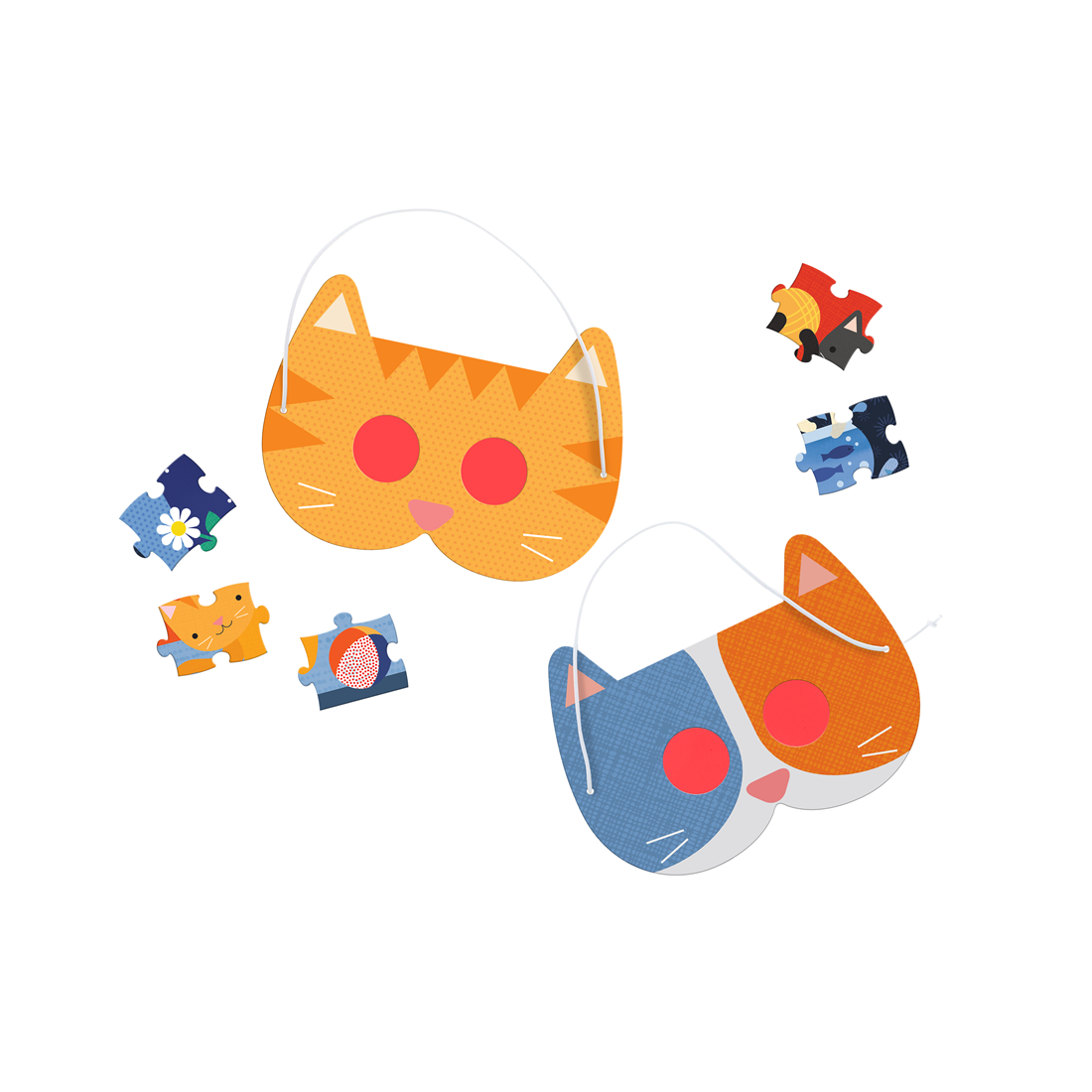 Puzzle pentru decodat, 100 piese - Catventures - Petit Collage