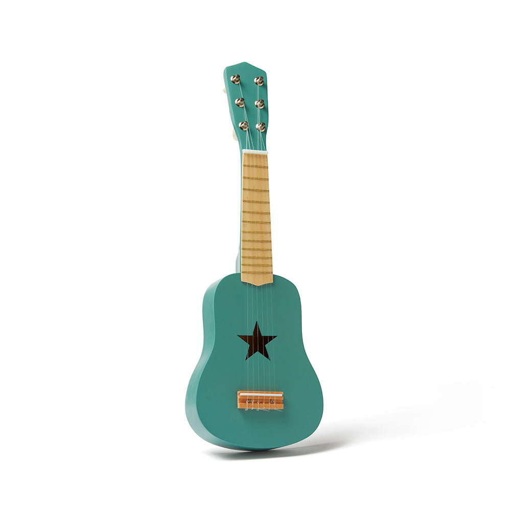 Chitara din lemn pentru copii, Verde - Kid&