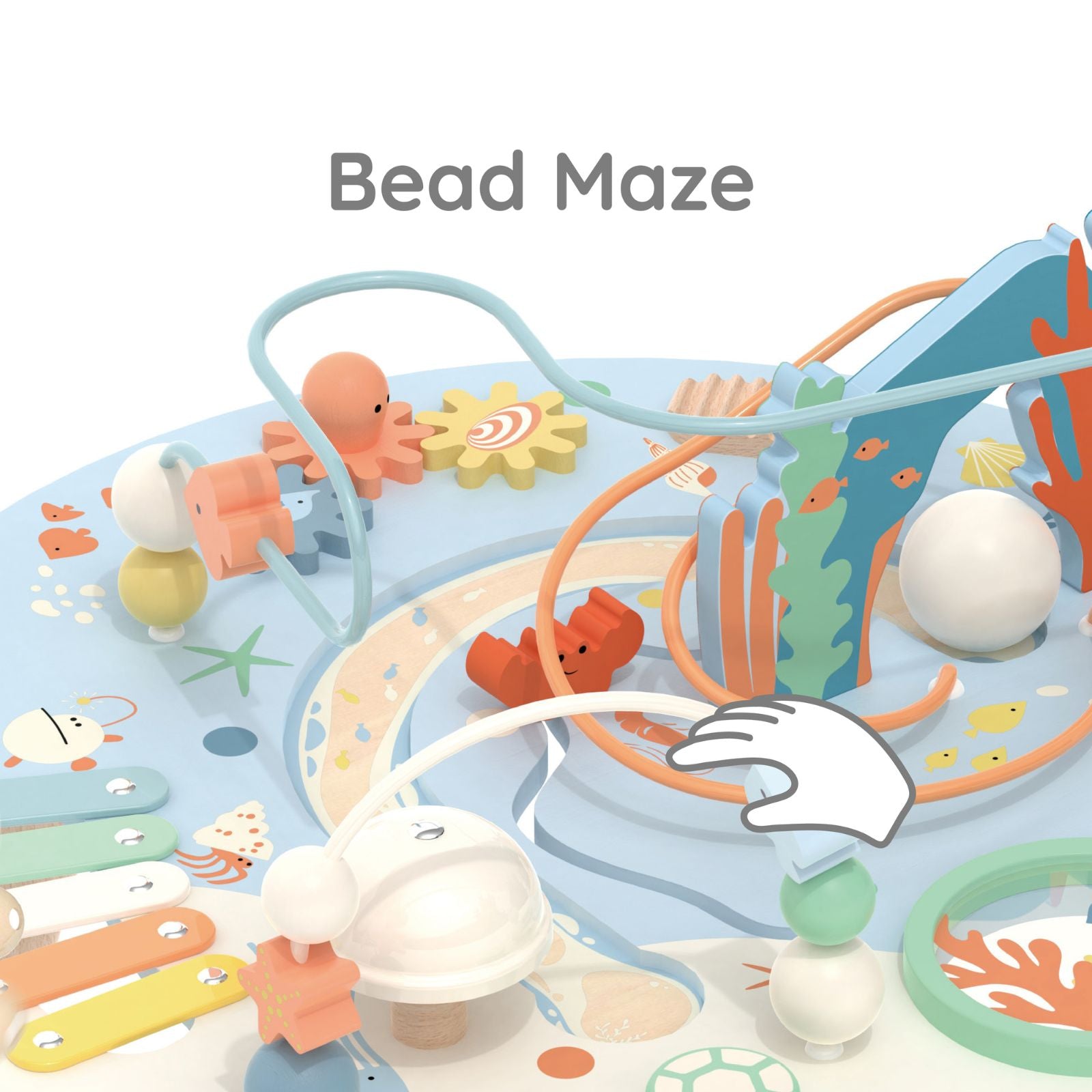 Măsuță din lemn cu Multi-Activitățiactivități - Ocean - Classic World