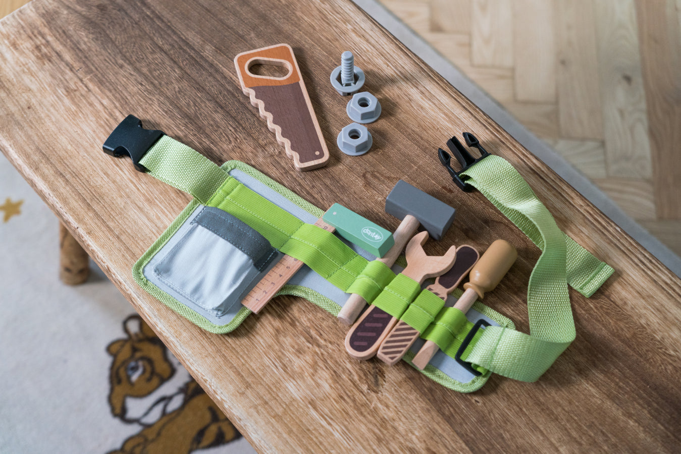 Centura micutului mester, set cu unelte din lemn - Dantoy