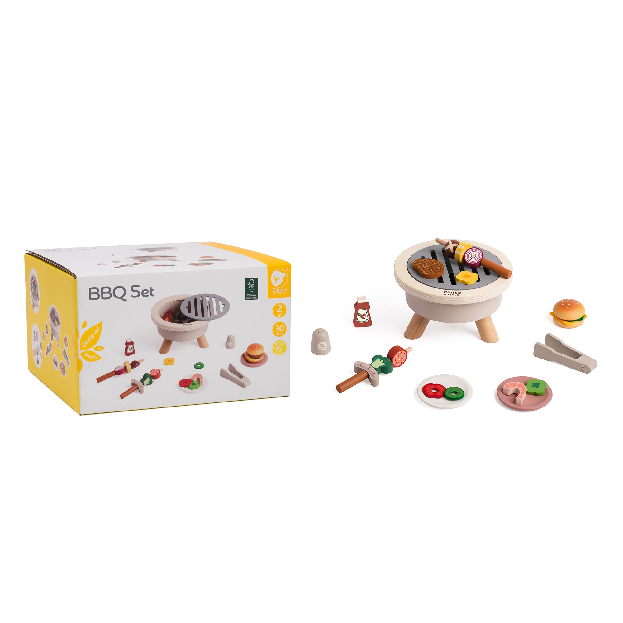 Set BBQ din lemn - Grătar & Accesorii - Classic World