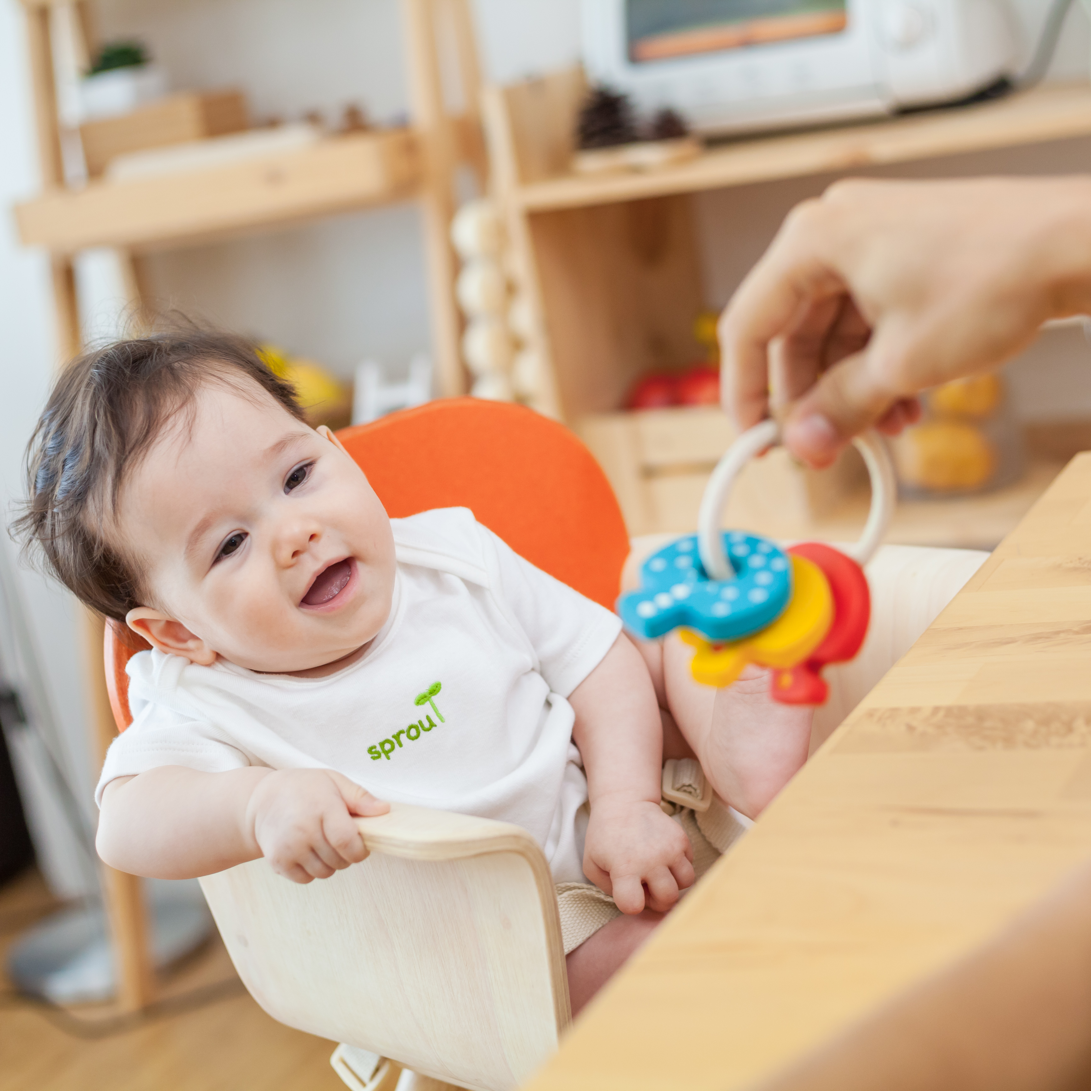 Jucarie zornaitoare - Inel cu chei colorate - Plan Toys