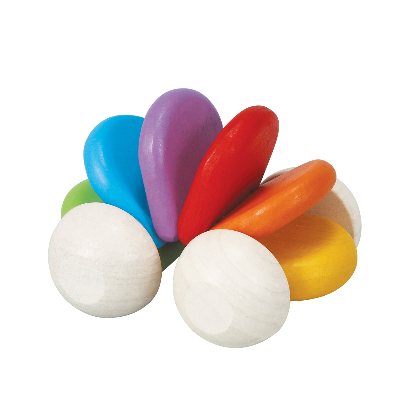 Masinuta flexibila pentru bebe - Rainbow - Plan Toys
