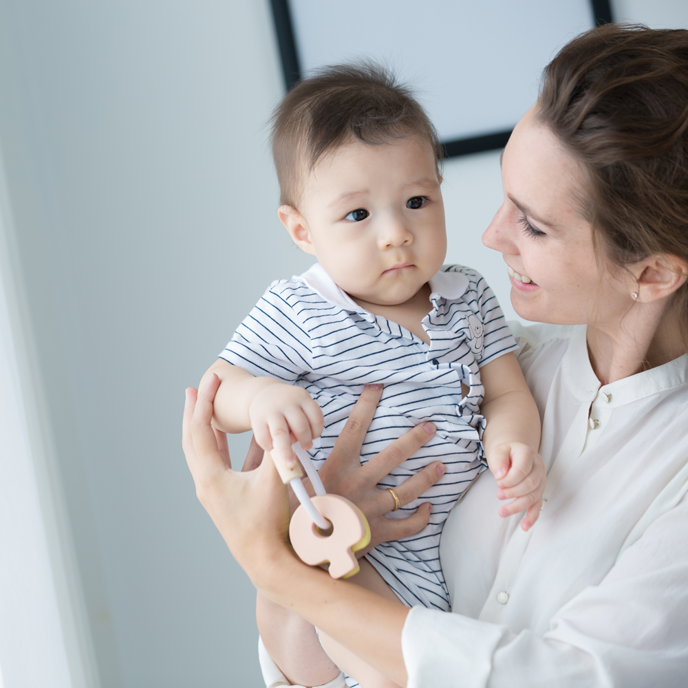 Jucarie zornaitoare - Inel cu chei pastel - Plan Toys