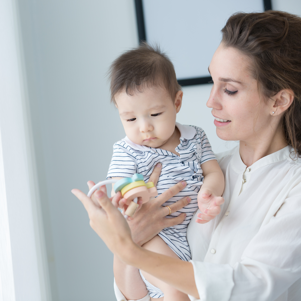 Jucarie zornaitoare - Inel cu chei pastel - Plan Toys