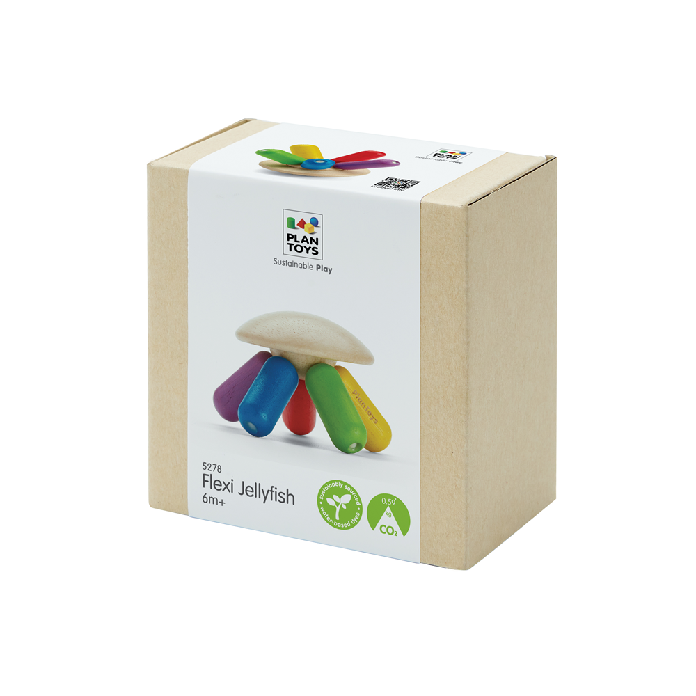 Jucarie flexibila - Rainbow Jellyfish - Plan Toys