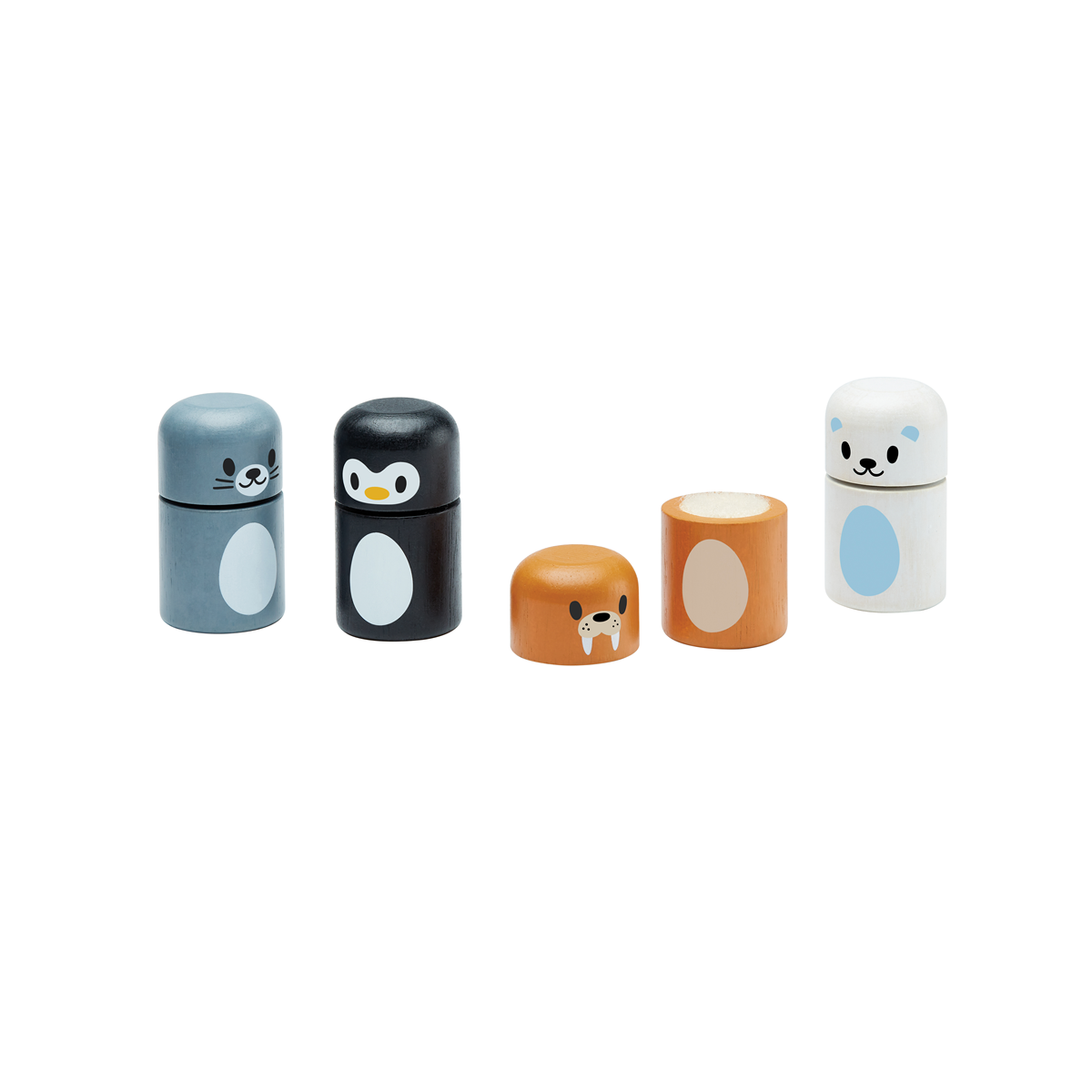 Joc de potrivire - Animalute arctice - Plan Toys