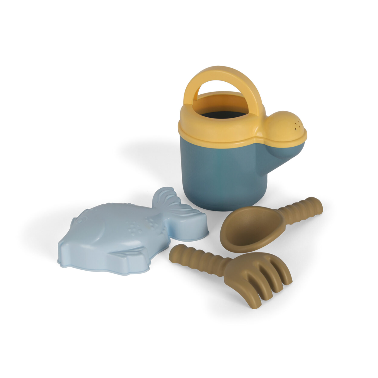 Set Blue cu 4 jucarii de plaja, forma mare de nisip - BIOplastic - Dantoy