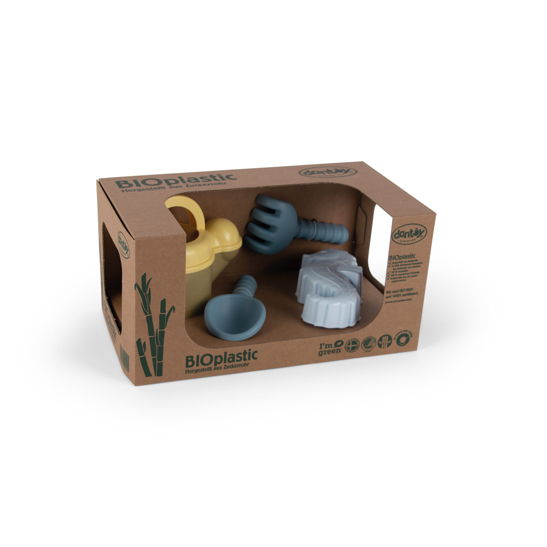 Set Khaki cu 4 jucarii de plaja, forma mare de nisip - BIOplastic - Dantoy