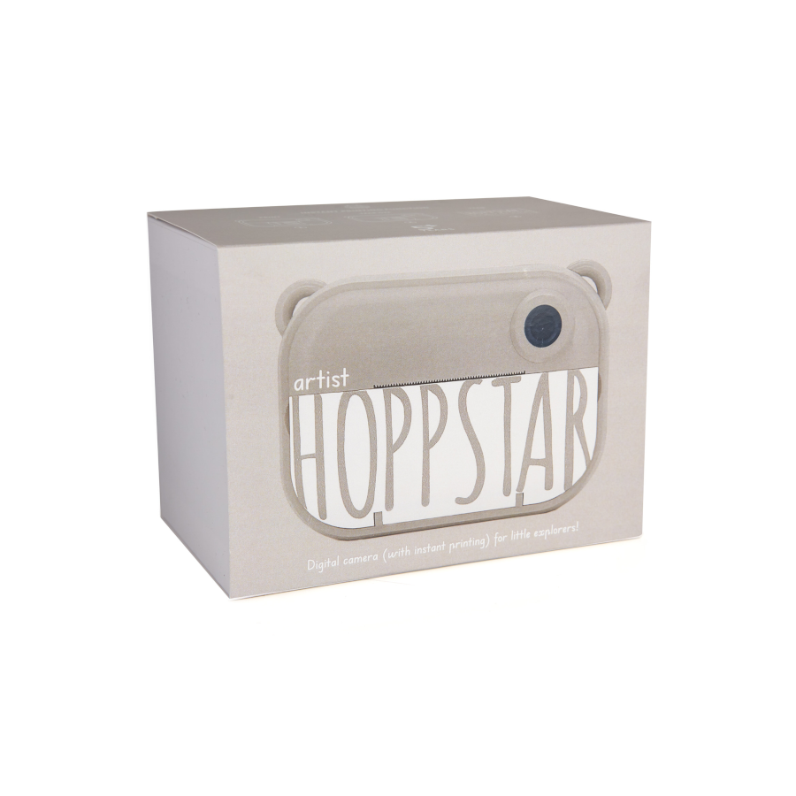 Aparat foto digital pentru copii, printare instant - Artist Cream Oat - Hoppstar