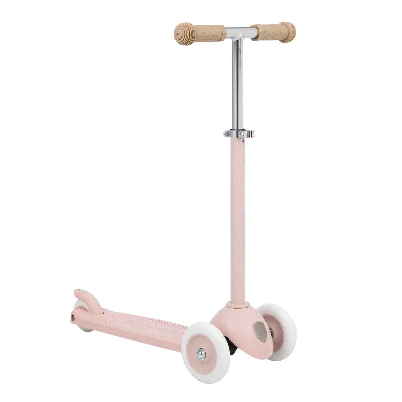 Trotinetă ECO - 3 roți, înălțime reglabilă - Faded Pink - BANWOOD
