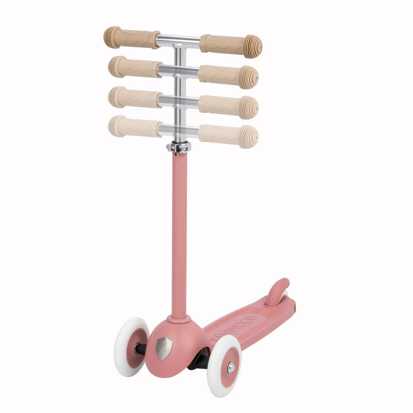 Trotinetă ECO - 3 roți, înălțime reglabilă - Raspberry - BANWOOD