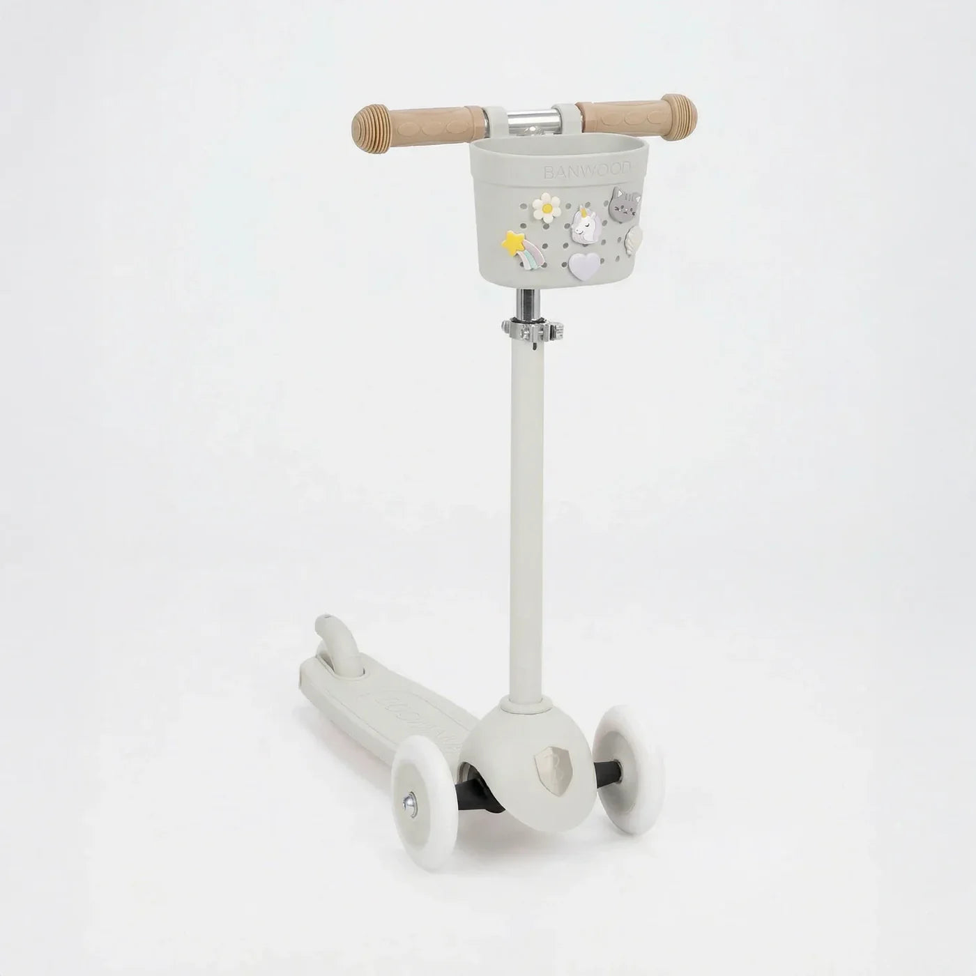 Coșuleț ECO pentru trotinetă, Pin & Ride - Ivory - BANWOOD