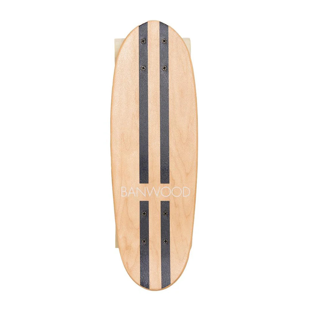 Skateboard din lemn, roți soft - Navy - BANWOOD