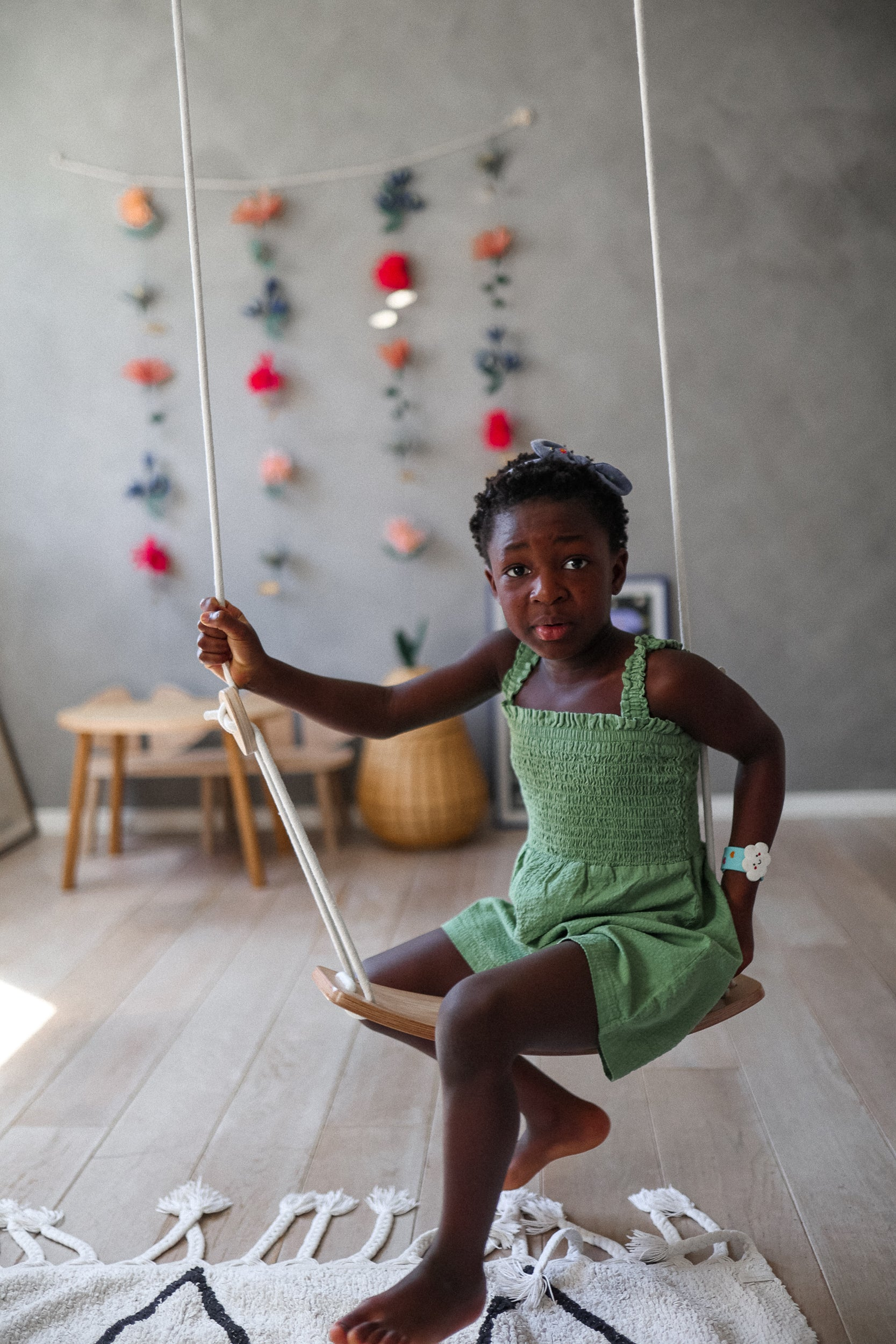 Leagan din lemn pentru copii - Kinderfeets