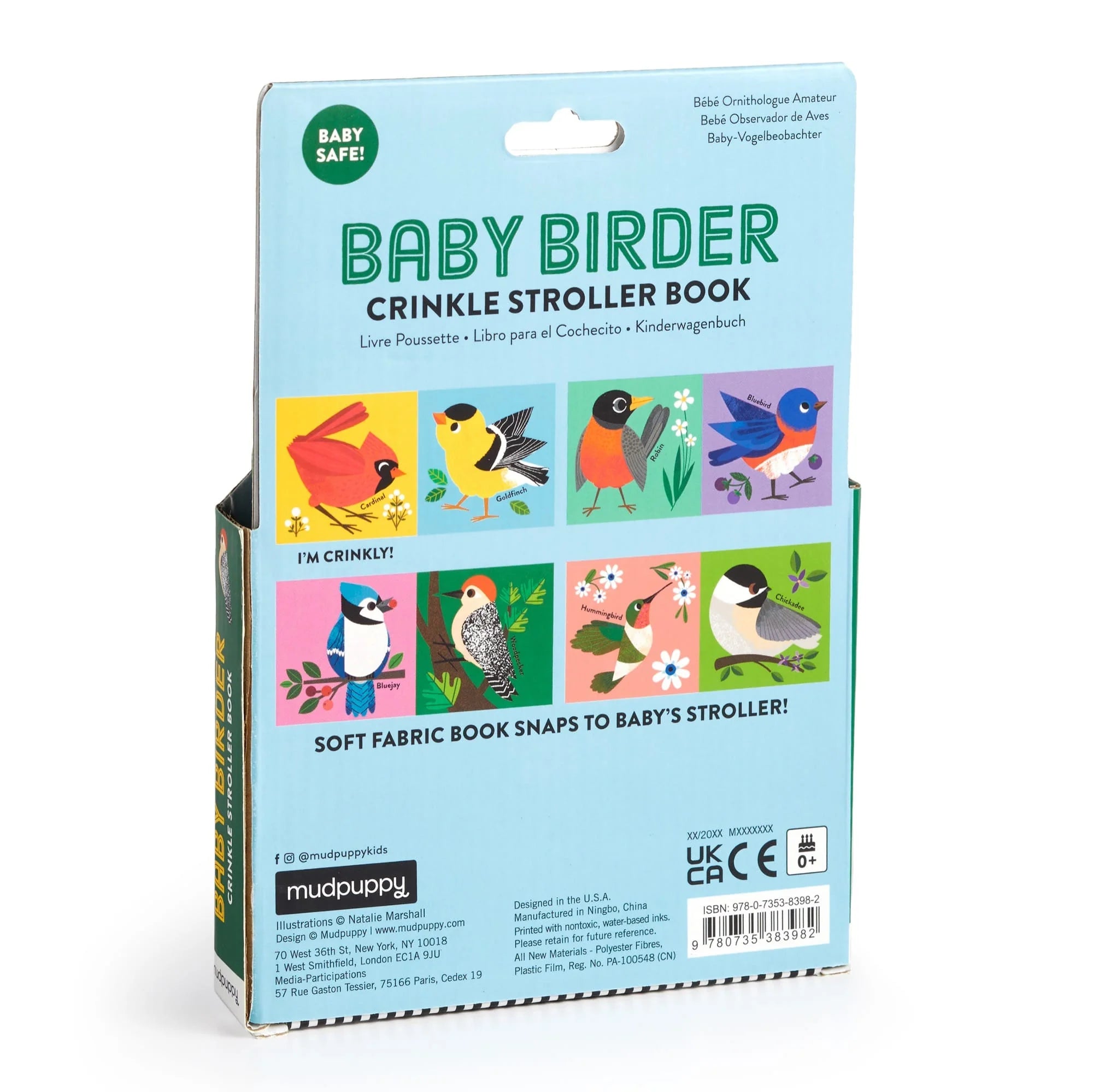Carte senzoriala pentru carucior - Baby Birder - Mudpuppy