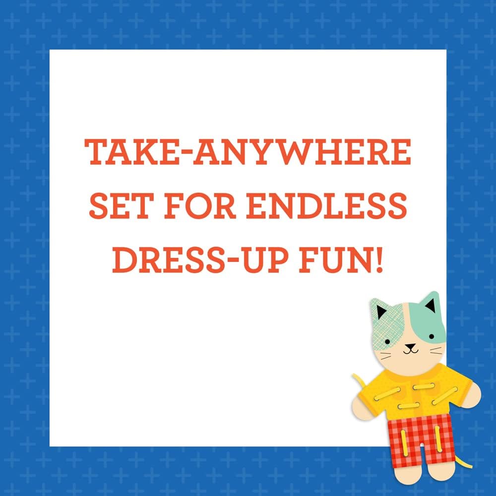 Joc de indemanare prin snuruire - Dress-Up Petit Friends - Petit Collage