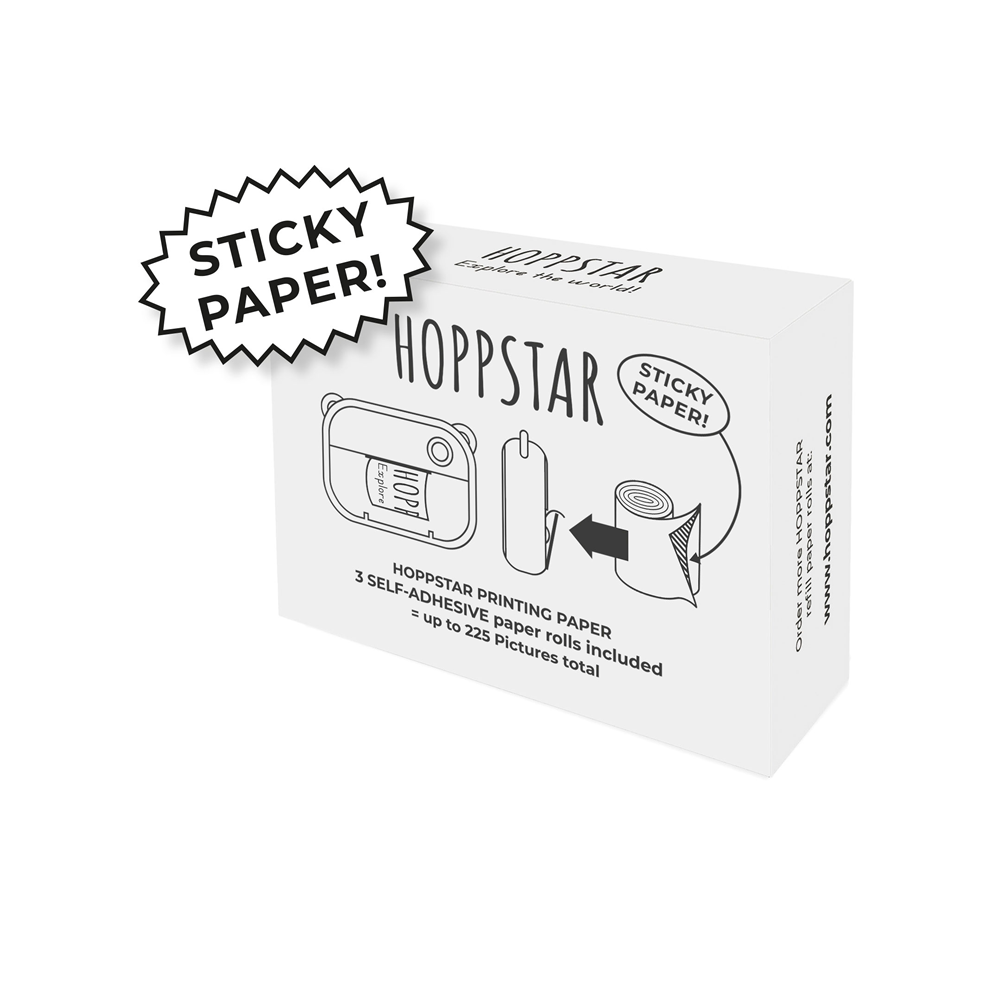 Set refill, 3 role Artist - Hartie termica autoadeziva pentru imprimare poze - Hoppstar