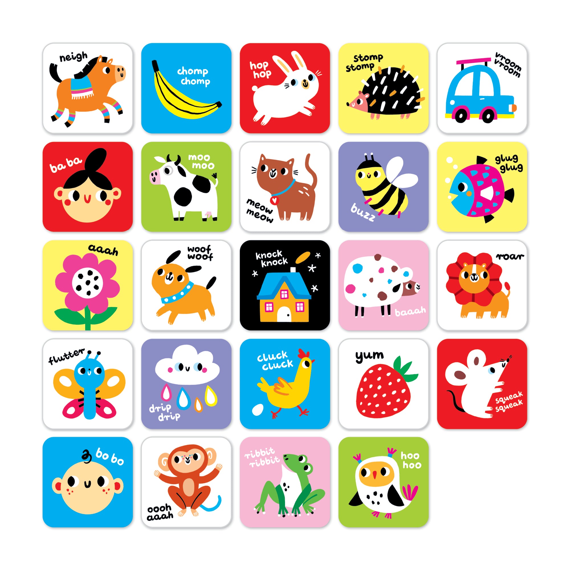 Cartonase pentru bebe, 6 >> 9 luni - High Contrast - Banana Panda