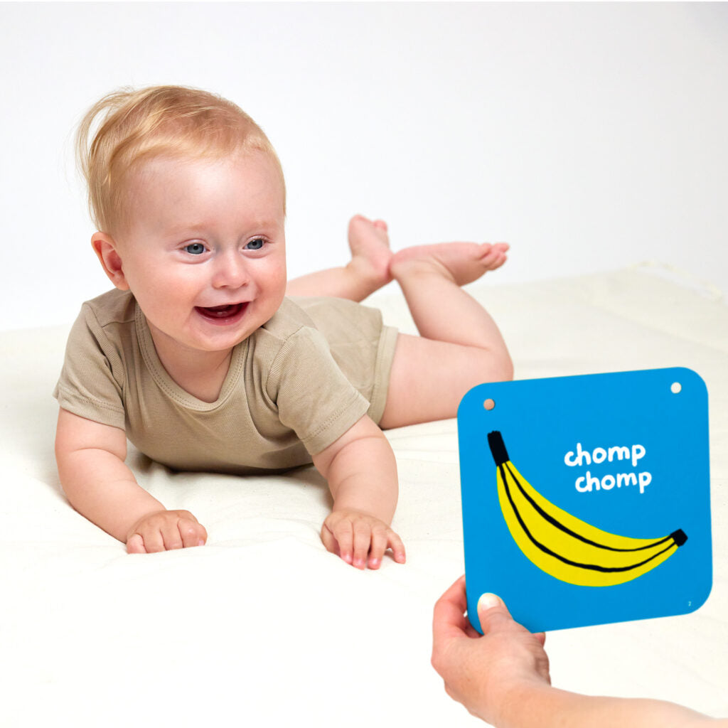 Cartonase pentru bebe, 6 >> 9 luni - High Contrast - Banana Panda