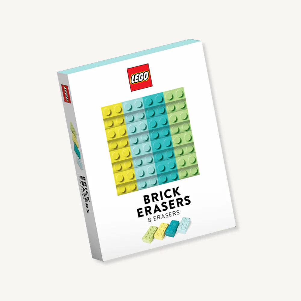 Set radiere, 8 buc - Brick Erasers, Touch Of Blue - LEGO