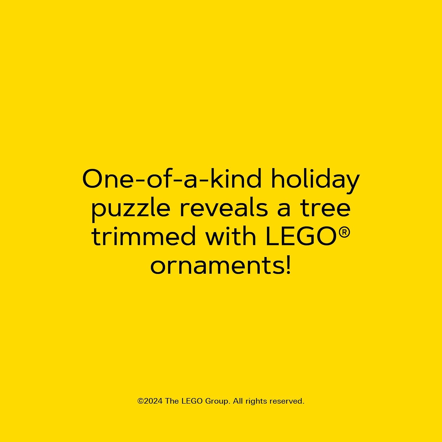 Puzzle colaborativ, 4 x 100 piese - Christmas Tree - LEGO