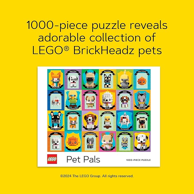 Puzzle de podea, 1000 piese - Pet Pals - LEGO