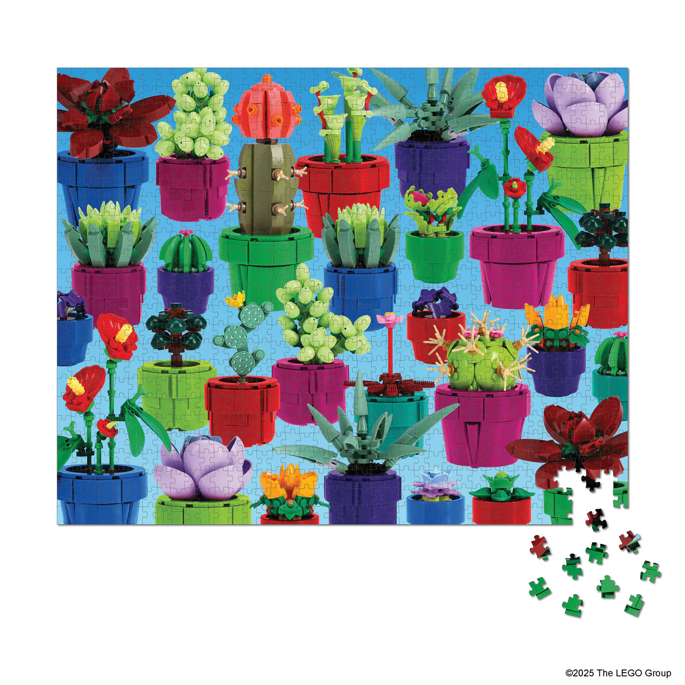 Puzzle de podea, 1000 piese - Tiny Garden - LEGO