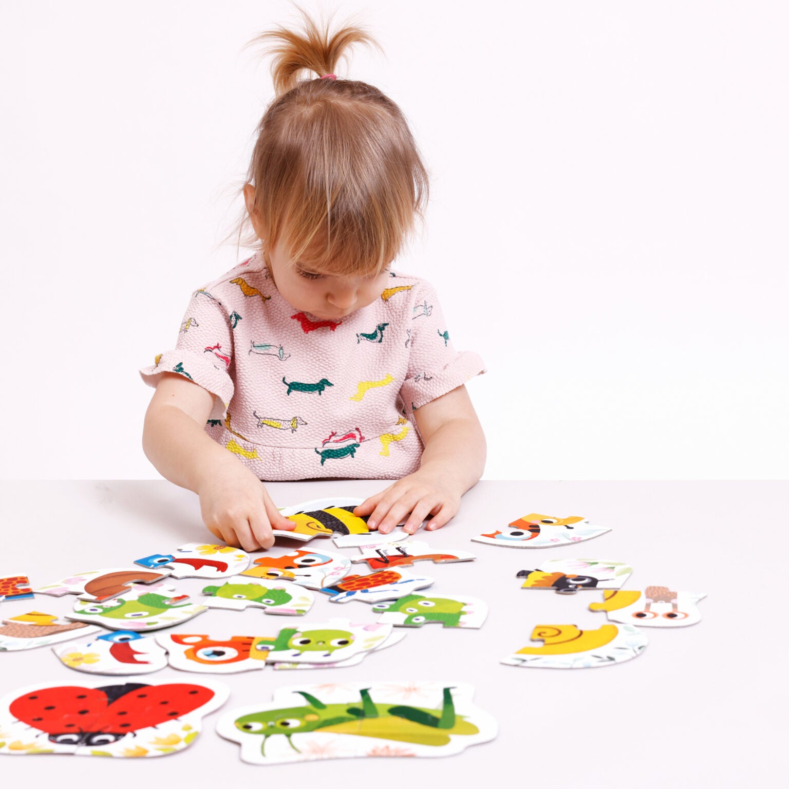 Puzzle progresiv, 8 in 1 - Tiny Creatures - Banana Panda