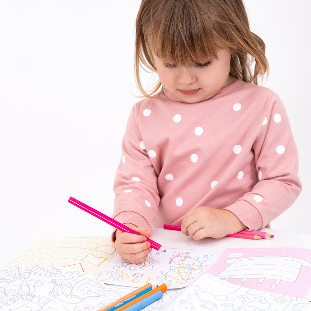 Carti luuungi pentru colorat, 2 buc - I Love Coloring Fairies - Banana Panda