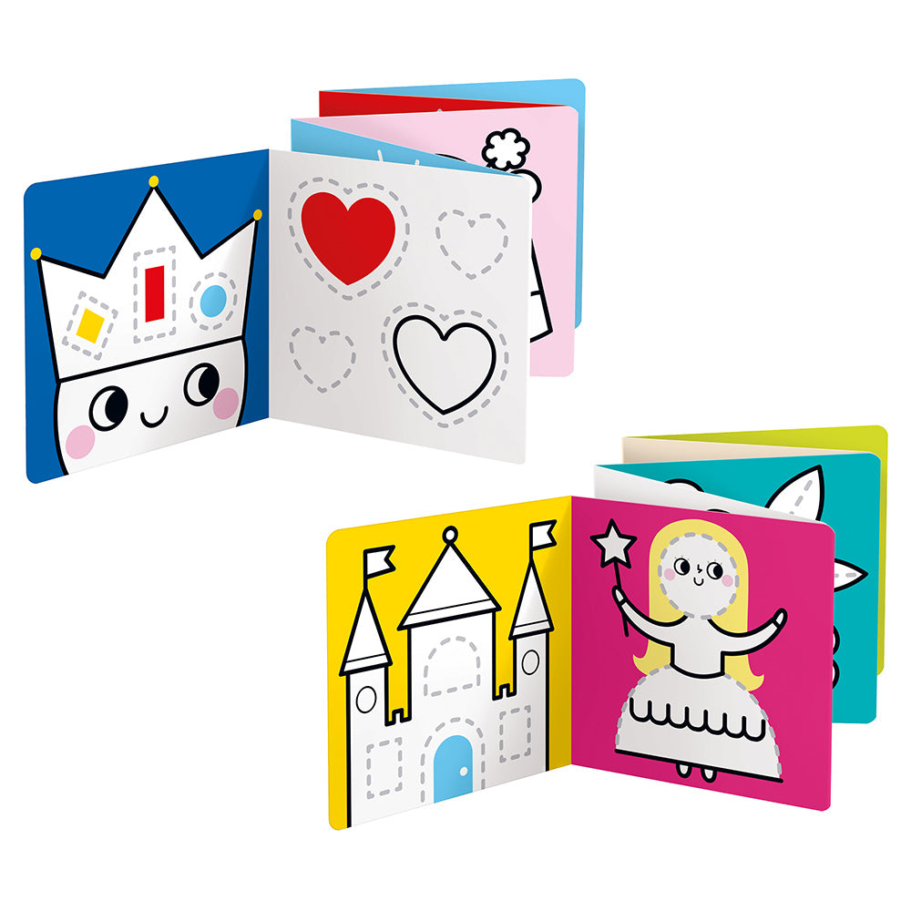 Carti luuungi pentru colorat, 2 buc - Ready to Draw Wonderland - Banana Panda