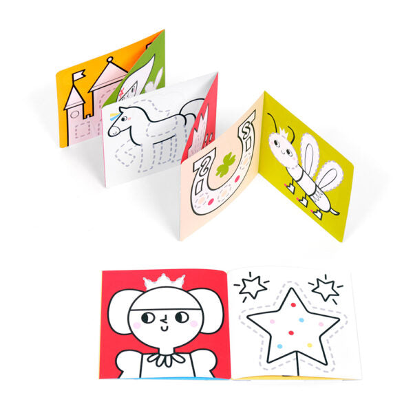 Carti luuungi pentru colorat, 2 buc - Ready to Draw Wonderland - Banana Panda