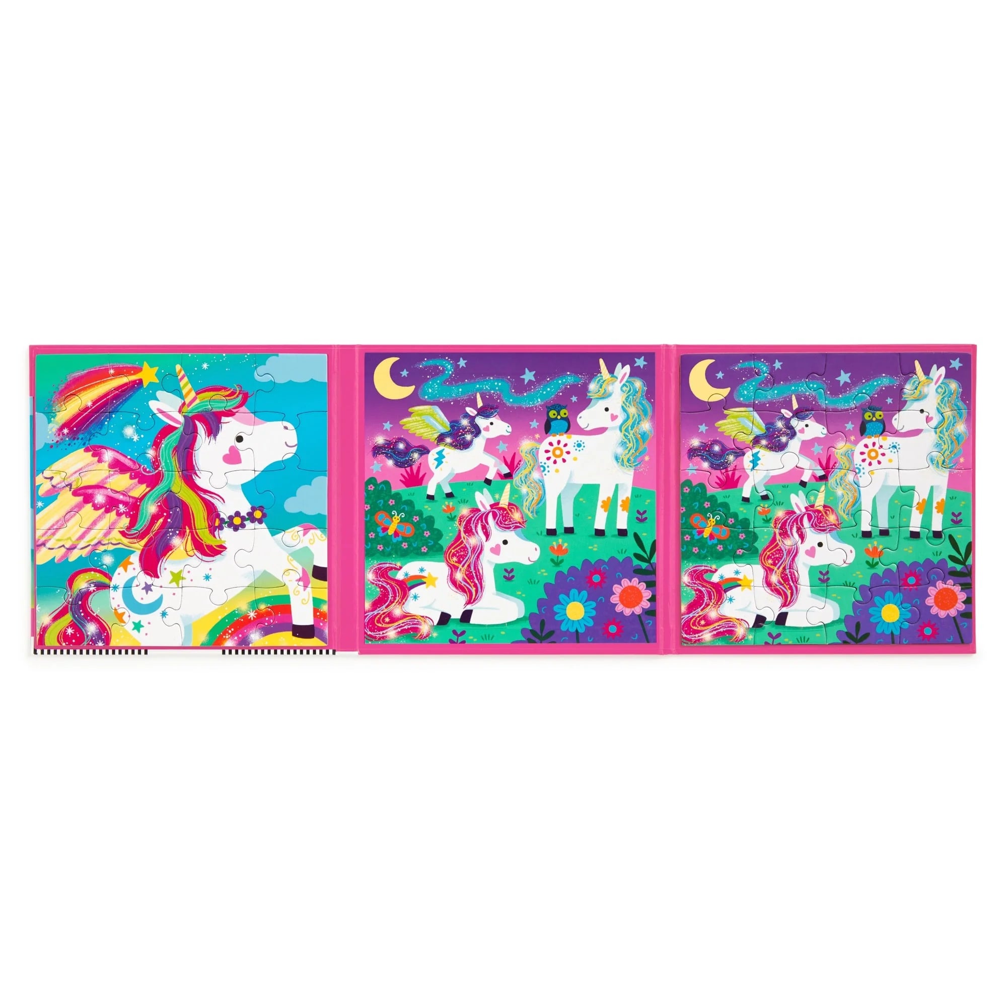 Puzzle magnetic, 2 în 1 - Unicorn Dreams - Mudpuppy