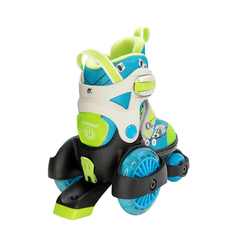 Patine cu rotile LED, marime reglabila 26 >> 29 - Police - HUDORA