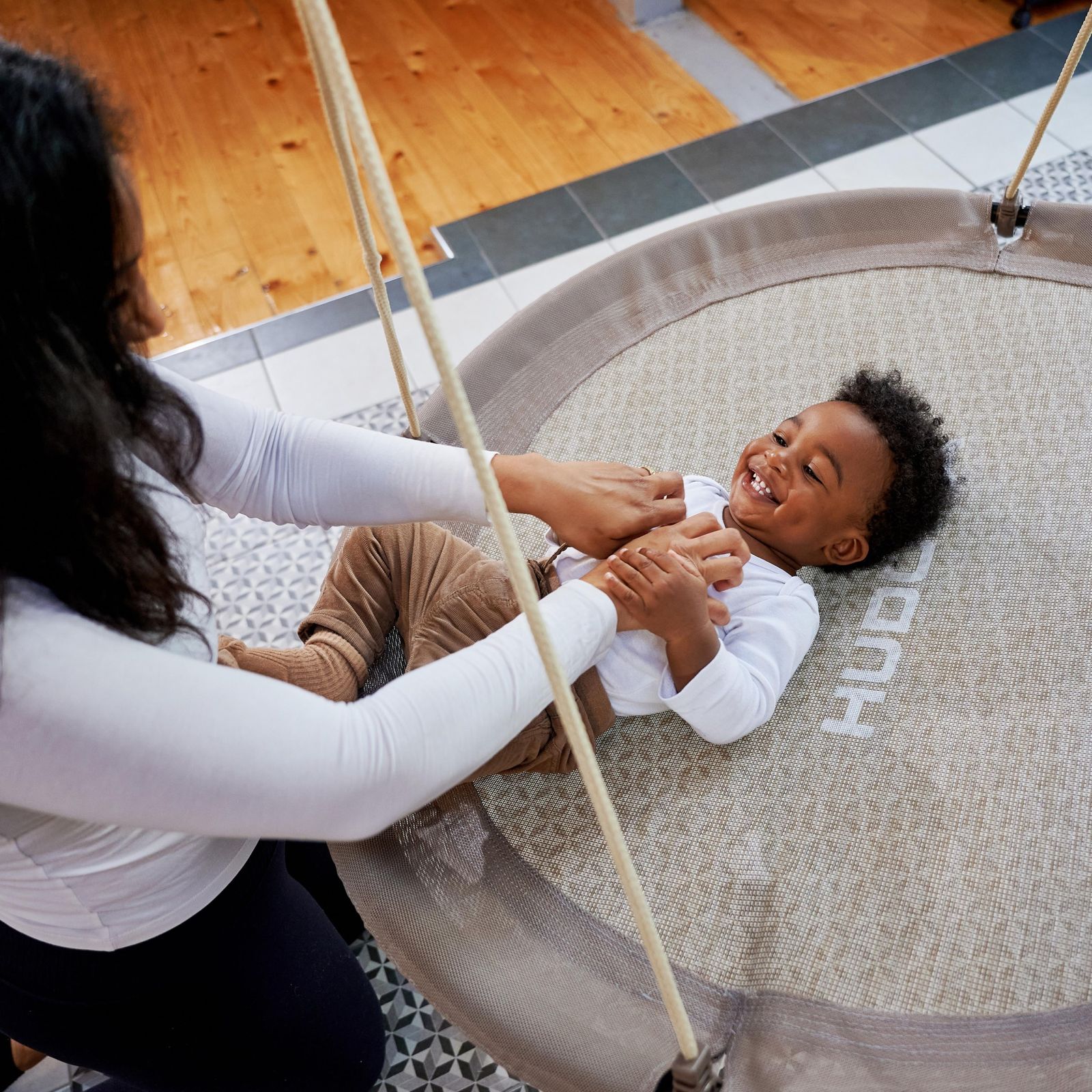 Leagan cuib, Ø 90 cm - Sand - HUDORA