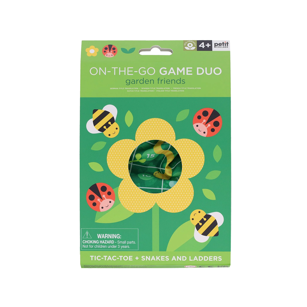 Joc interactiv On-the-Go, 2 in 1 - Garden Friends - Petit Collage