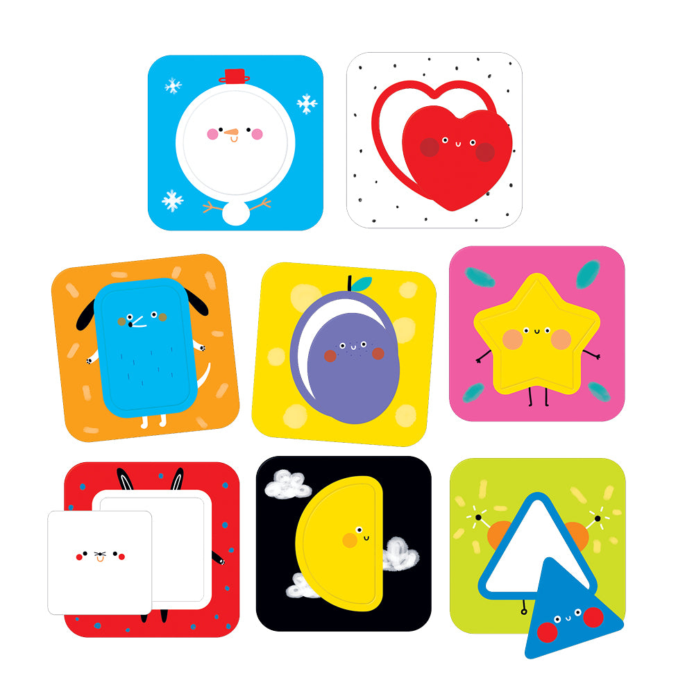 Puzzle On-the-Go, 8 in 1 - Descopera formele - Banana Panda