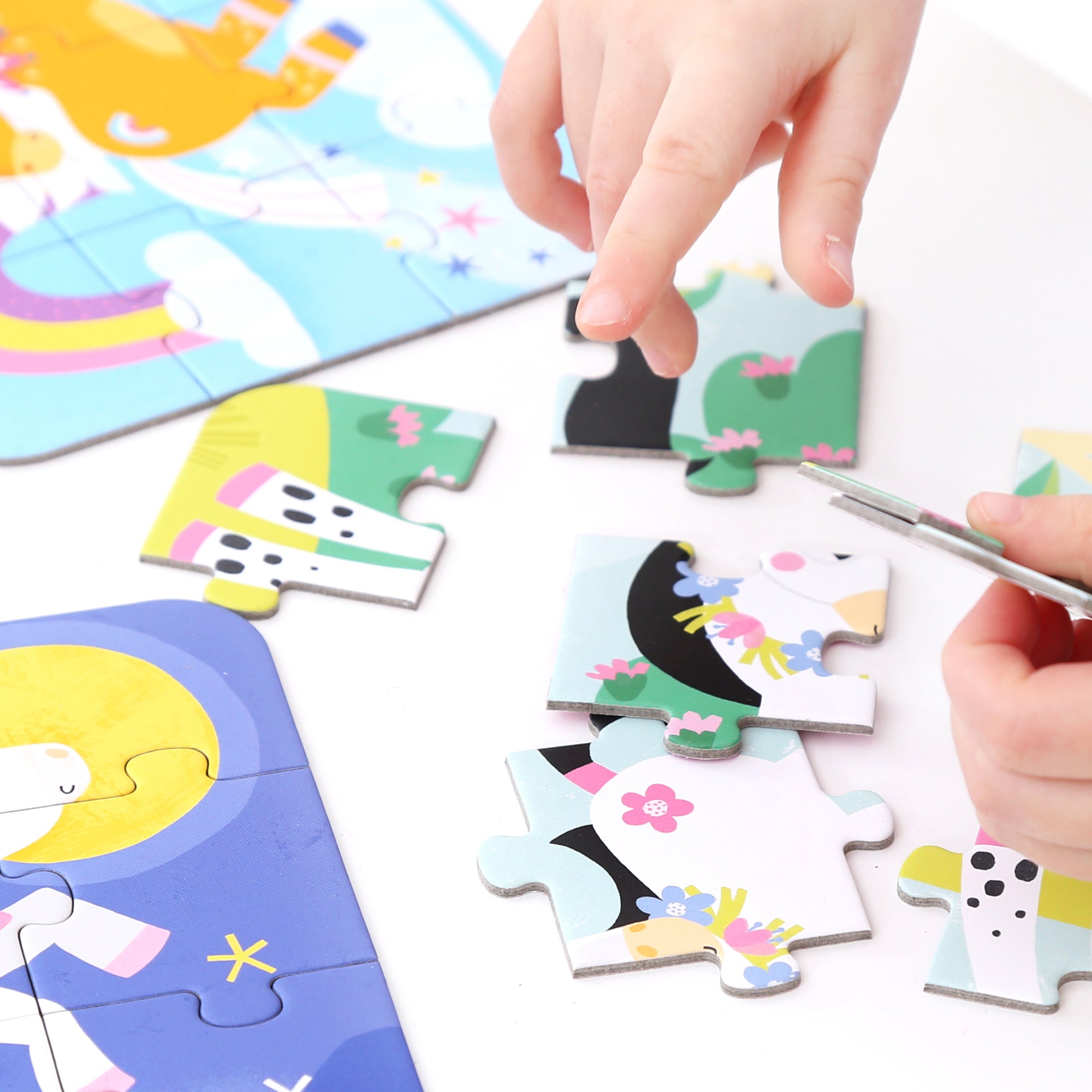 Puzzle On-the-Go, 5 in 1 - Unicorni - Banana Panda