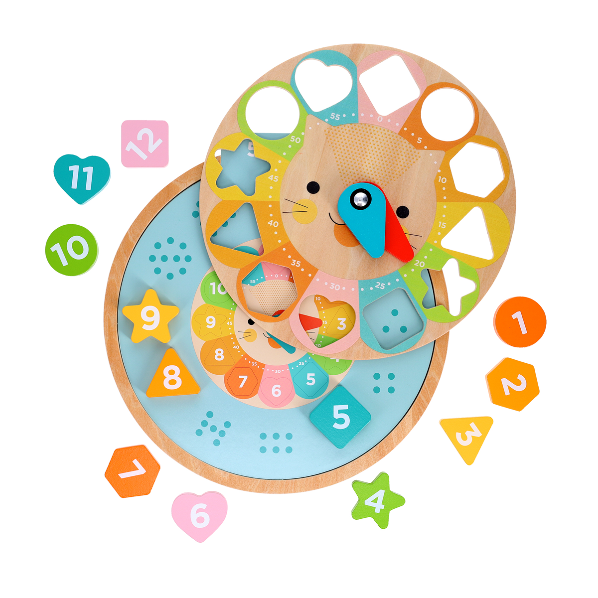 Ceas de invatare cu forme geometrice - Petit Collage