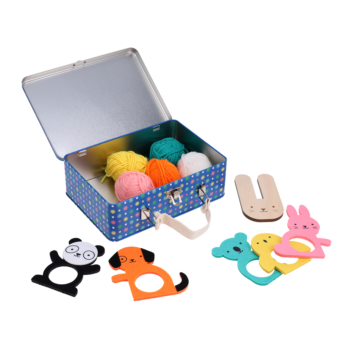 Kit creativ, Make & Play - Animalute cu Pom-Pom - Petit Collage