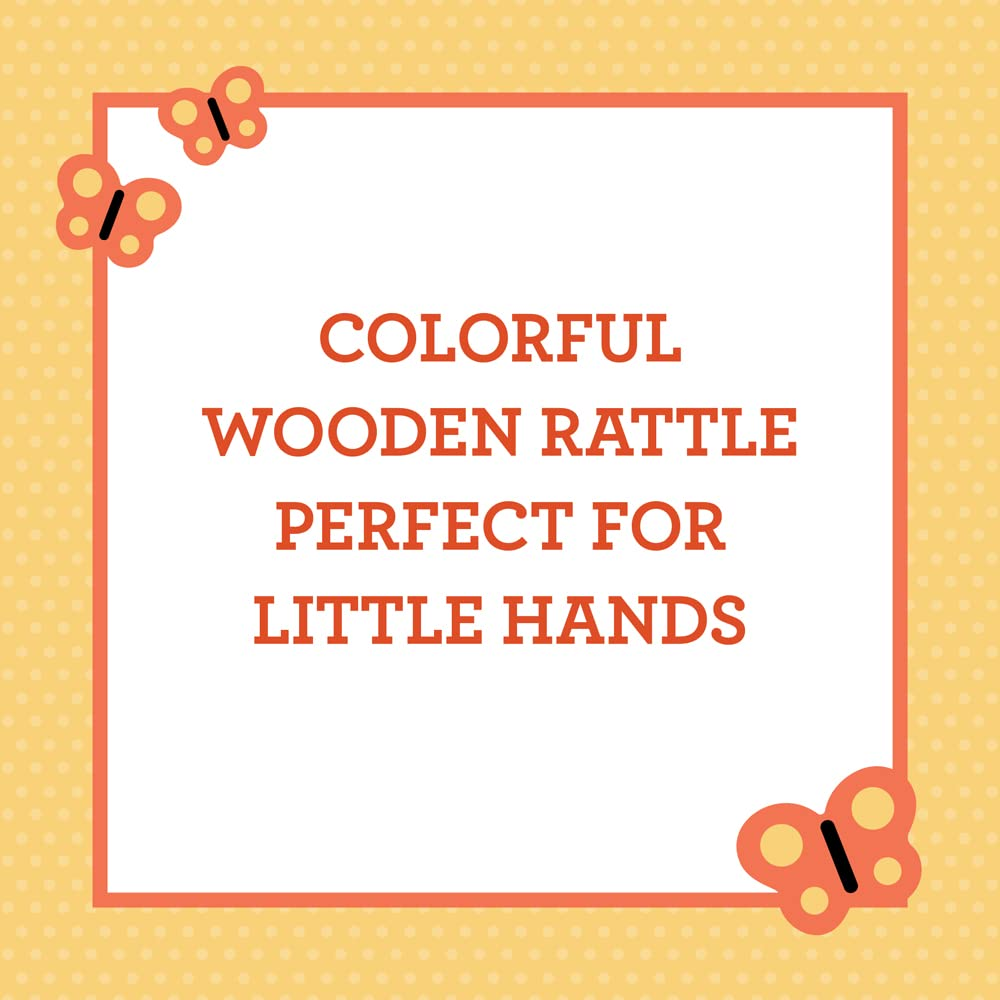 Jucarie zornaitoare din lemn - Butterfly - Petit Collage