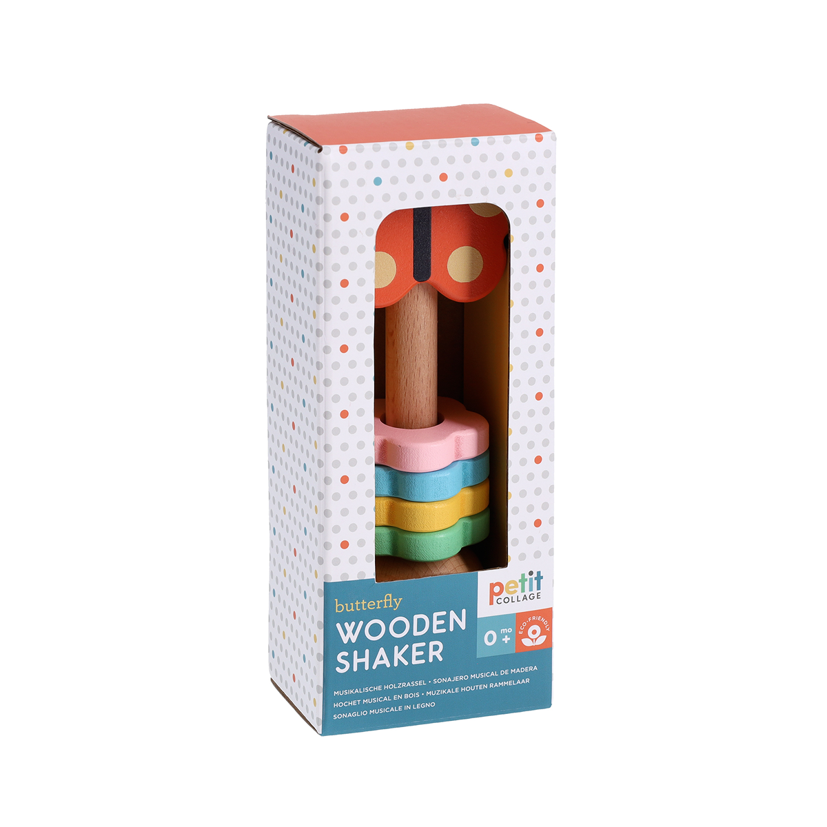 Jucarie zornaitoare din lemn - Butterfly - Petit Collage
