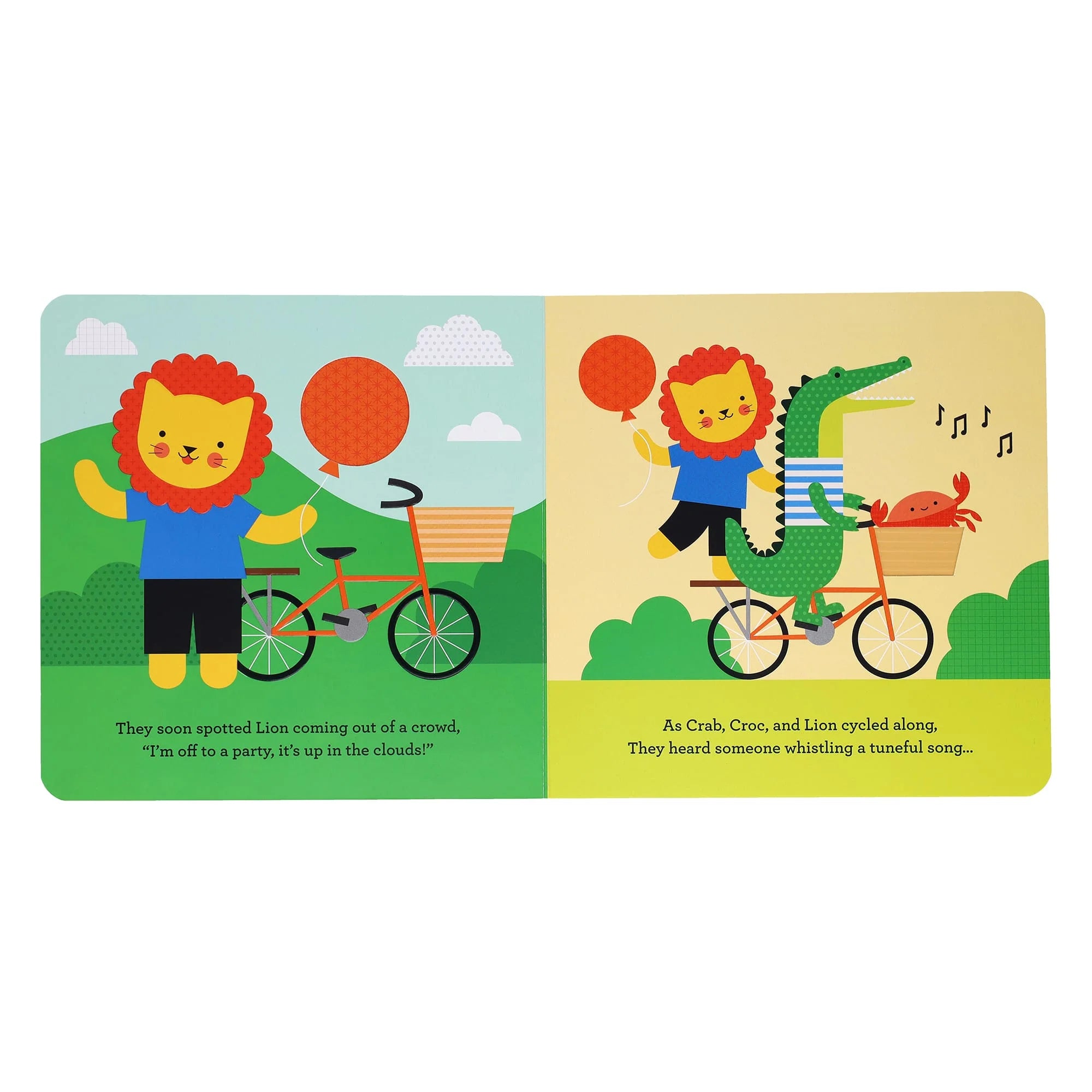 Carte tactila pentru bebe - High, High, Up in the Sky - Petit Collage