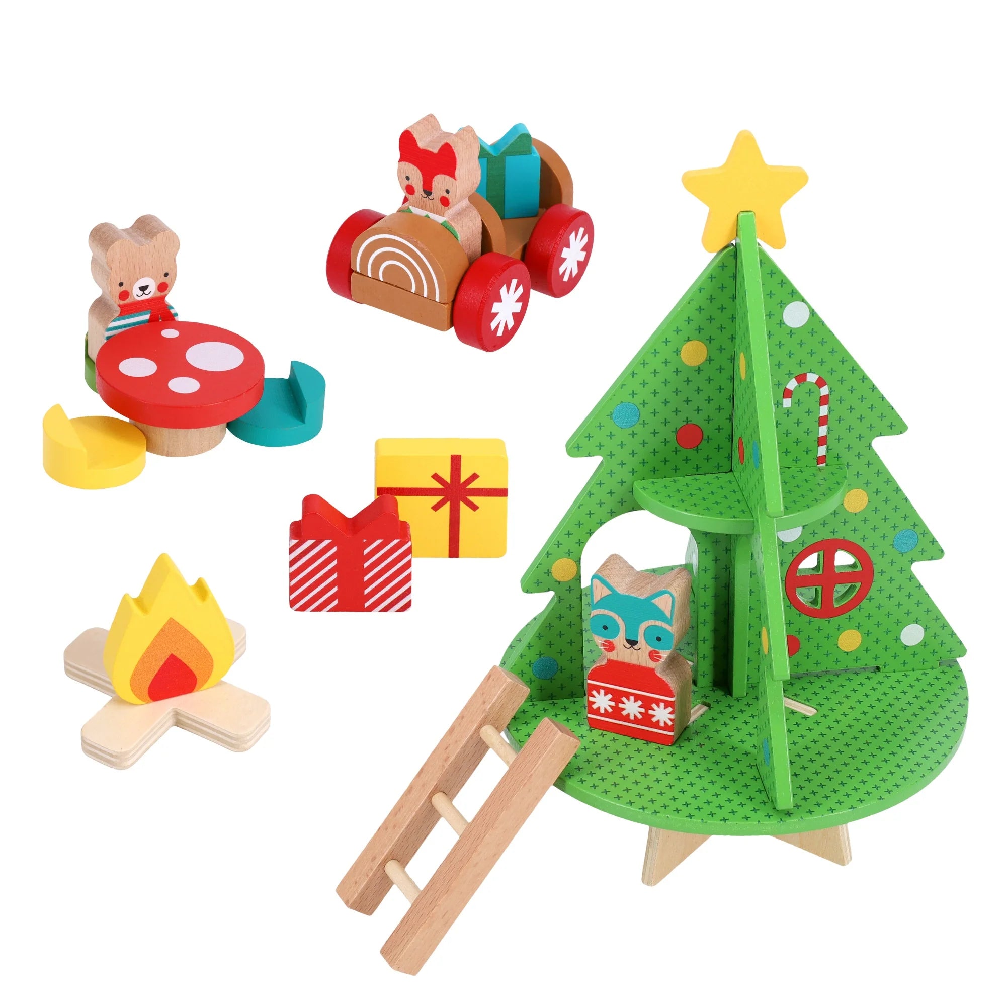 Set de joaca din lemn - Christmas Treehouse - Petit Collage