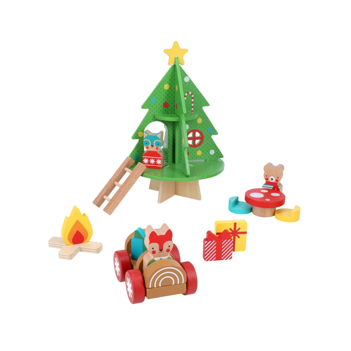 Set de joaca din lemn - Christmas Treehouse - Petit Collage