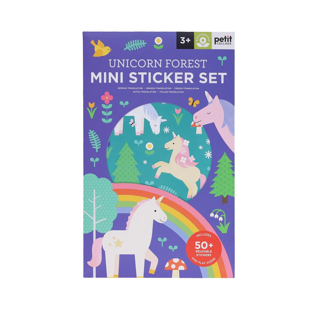 Mini set creativitate, 50+ stickere – Unicorn Forest – Petit Collage