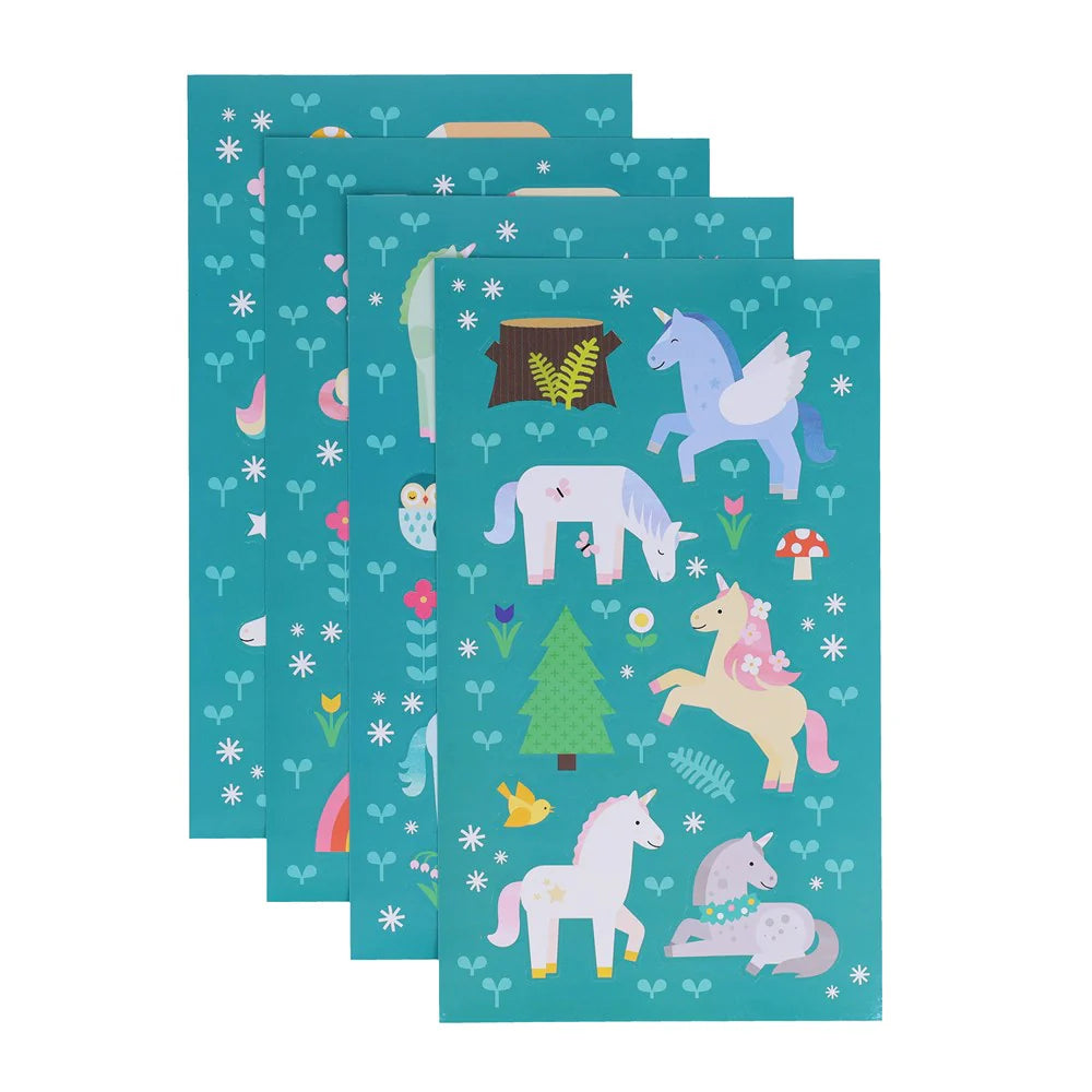 Mini set creativitate, 50+ stickere – Unicorn Forest – Petit Collage