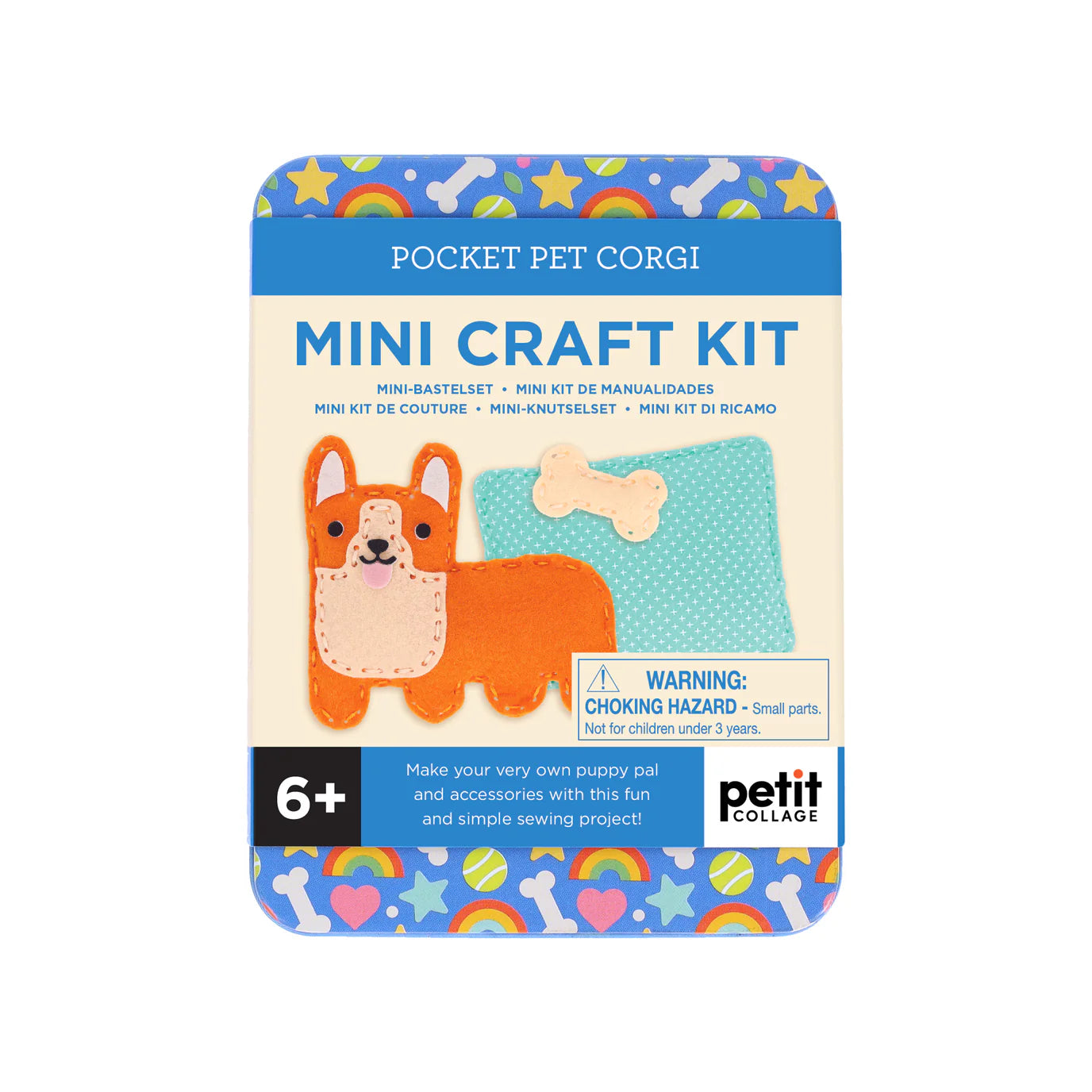 Mini Kit creativ pentru cusut - Pocket Pet Corgi - Petit Collage